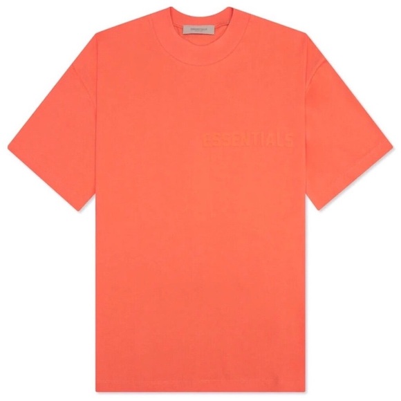 Essentials Fear of God Essentials Short Sleeve Tee Coral (FW22) | NEW/NWT!!🔥 - Picture 1 of 16